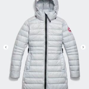 Brand New Canada Goose Gray Hooded Puffer Coat